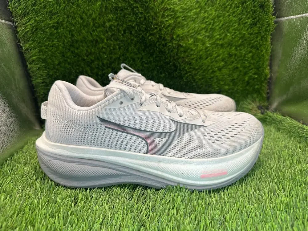 Mizuno Wave Rider 30 J1GW262075 Athletic Sneaker Women's 10 Gray Mesh Running